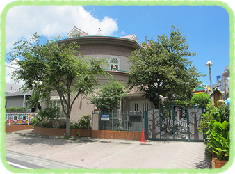 松青こども園は鹿児島市谷山中央の静かな住宅街にあります
